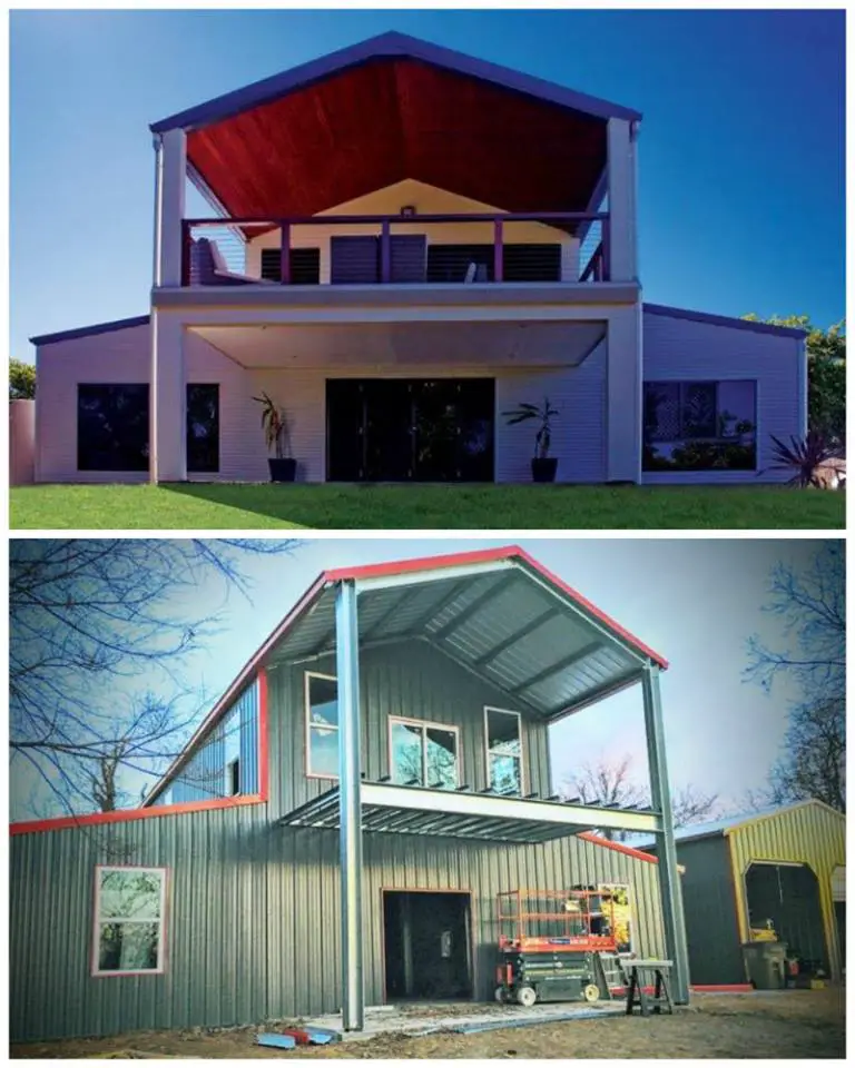 2560 sq ft Barn Style Metal Home Kit with Porch Mental Scoop