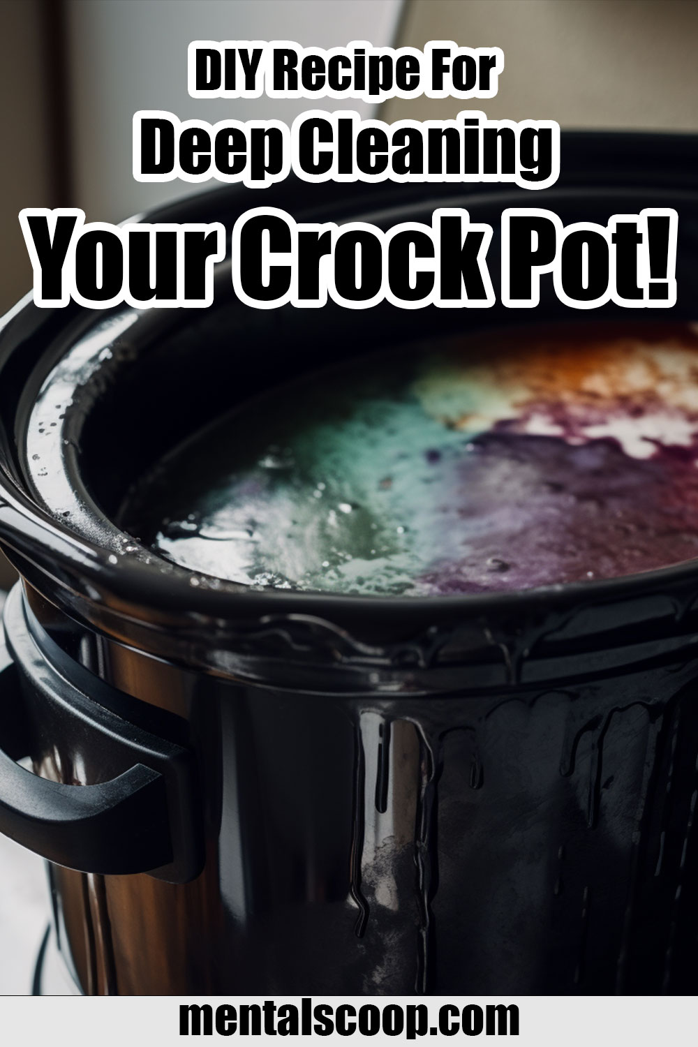 DIYRecipeForCleaningCrockPot Mental Scoop