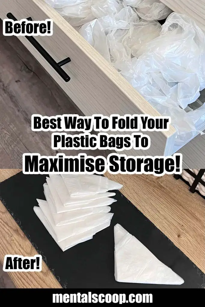 Best Way To Fold Your Plastic Bags To Maximise Storage! Mental Scoop