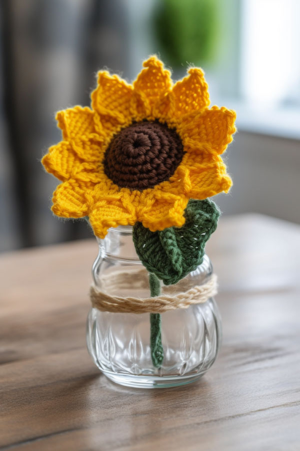 How to Crochet a Sunflower
