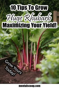 10 Tips To Grow Huge Rhubarb Maximizing Your Yield! - Mental Scoop