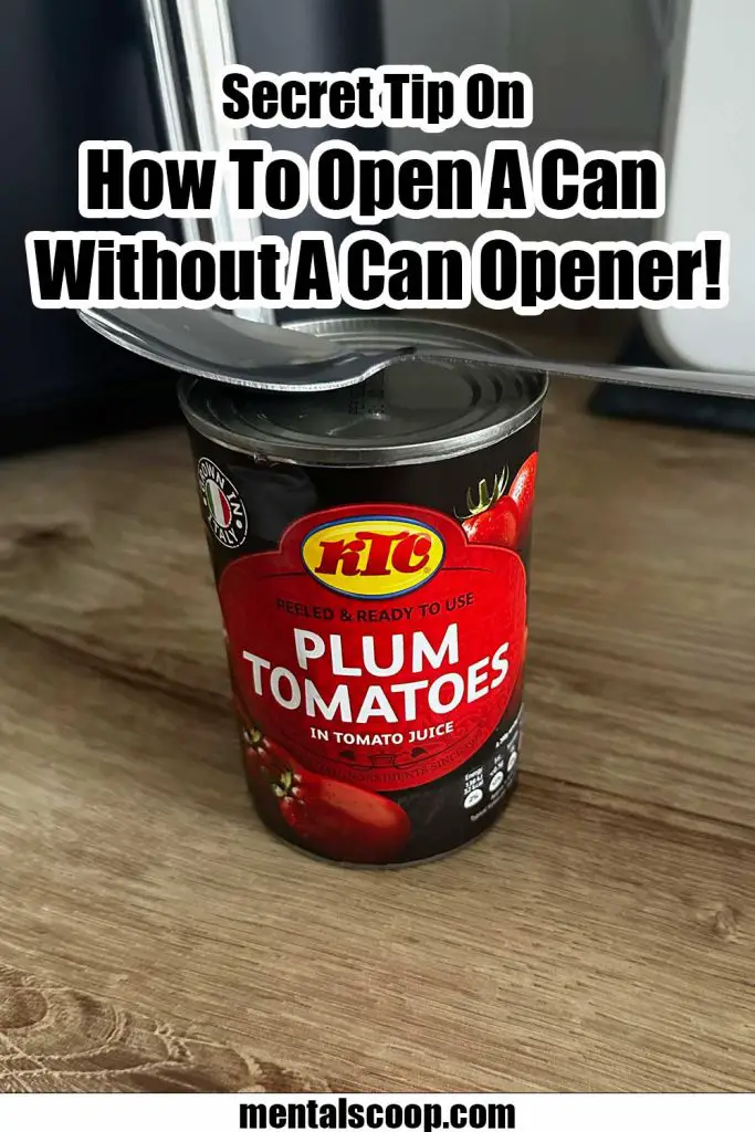 Secret Tip On How To Open A Can Without A Can Opener! Mental Scoop