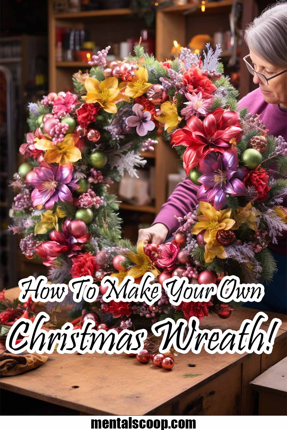 How To Make Your Own Christmas Wreath! Mental Scoop