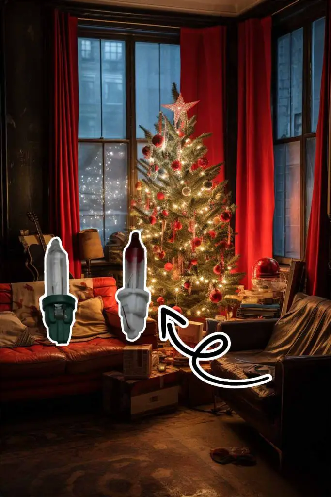Red christmas discount light bulbs