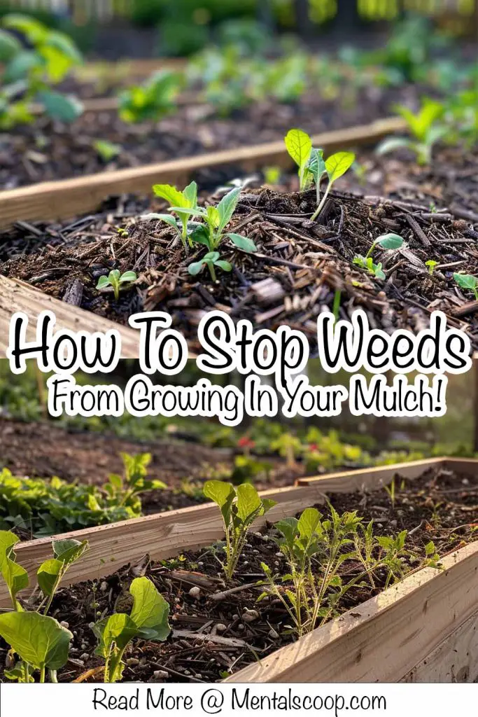 How To Stop Weeds From Growing In Your Mulch Mental Scoop How To Stop Weeds From Growing In Your Mulch 683x1024 